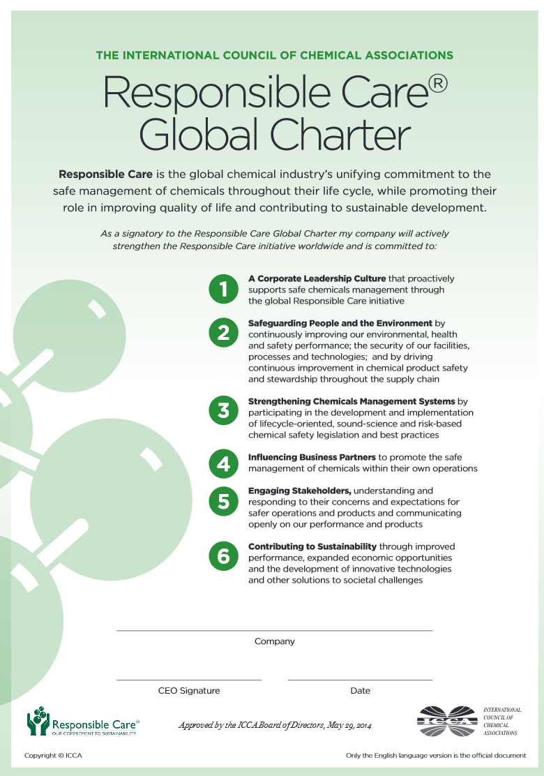 Charte mondiale RSE (version en anglais)