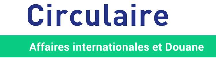 Circulaire France Chimie - Classement tarifaire 2026 - Nomenclature combinée (NC)